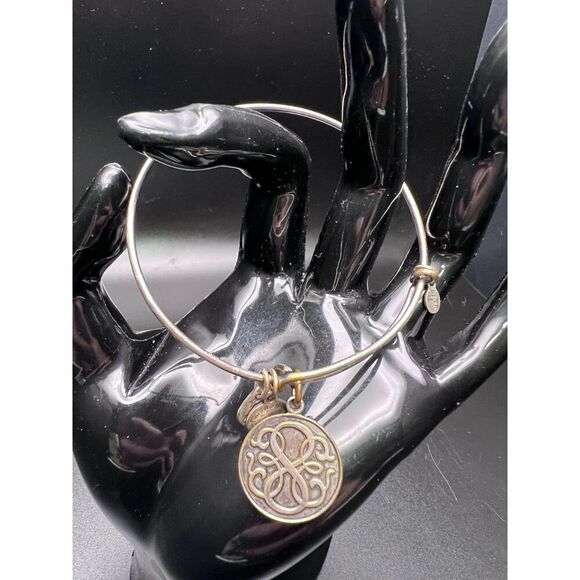 Alex and Ani Scroll Charm Bracelet - Picture 1 of 4